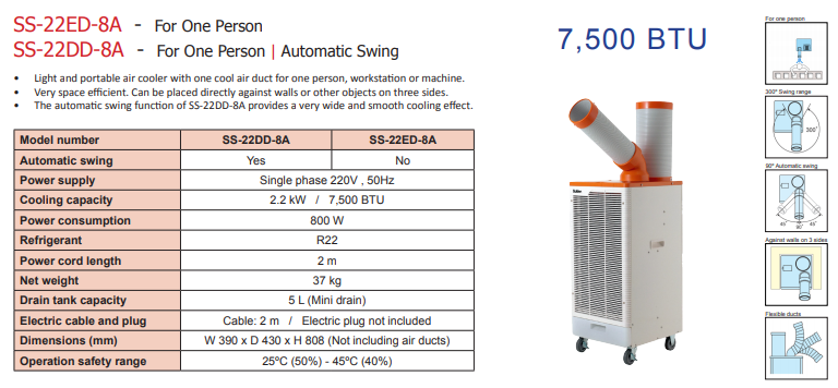may lanh di dong ss-22d-8a