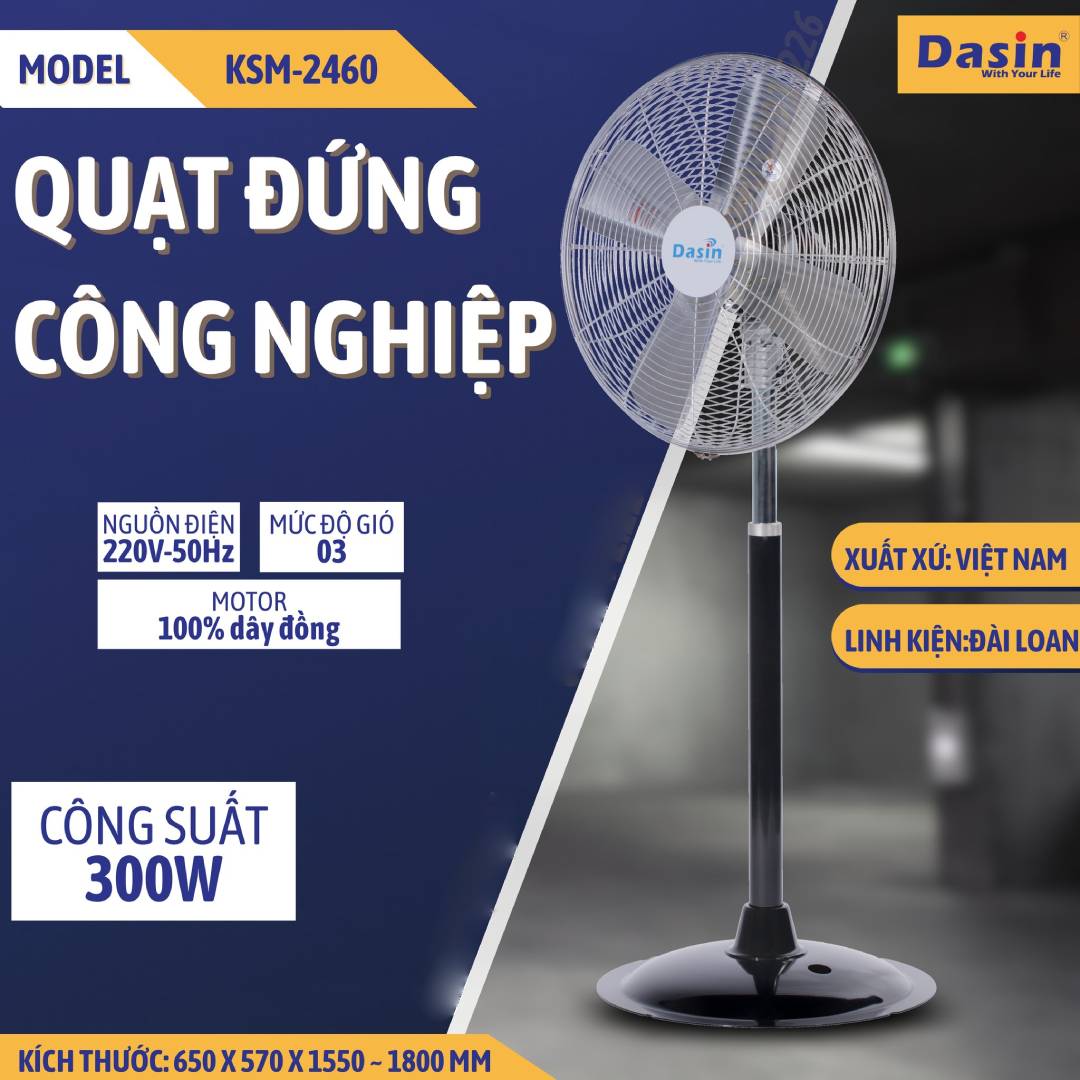 quat dung cong nghiep dasin KSM 2460