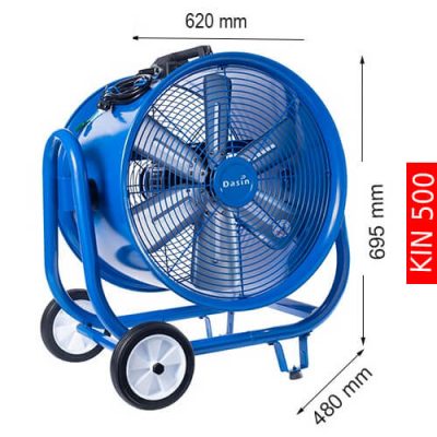 Kích thước quạt Dasin quat hut cong nghiep dasin kin 500