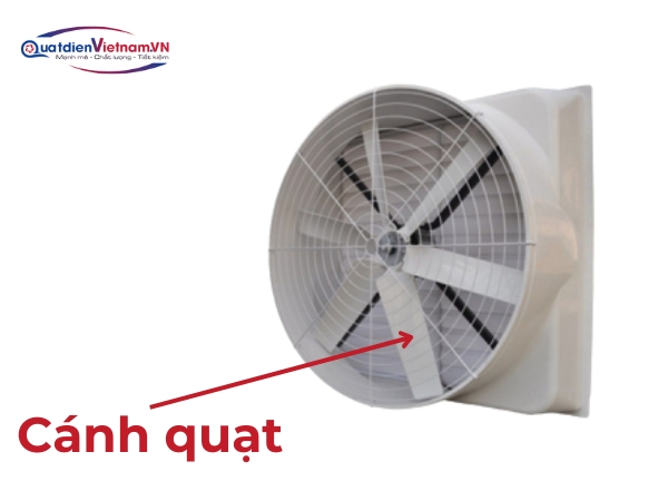 Cánh quạt thiết kế tối ưu, lưu lượng gió lớn và áp suất cao