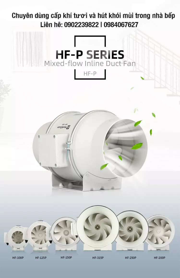 Quạt hút Nối Ống NANYOO phi 200