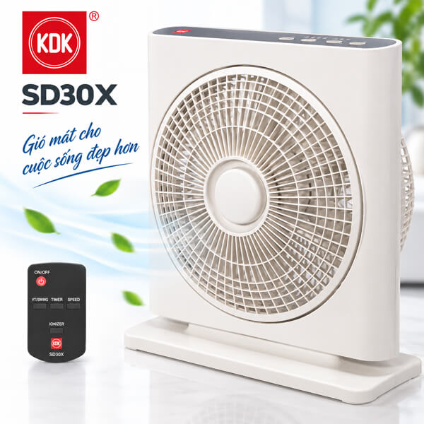 Quạt hộp KDK SD30X Nhật Bản có điều khiển từ xa
