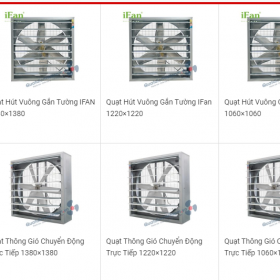 Quạt thông gió công nghiệp giá rẻ quat thong gio vuong cong nghiep