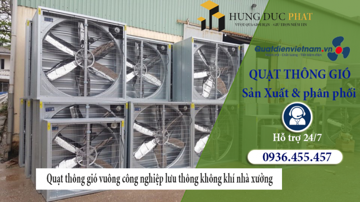 Các loại quạt thông gió thông dụng hiện nay Quat thong gio
