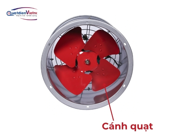 Cánh quạt thép CT3 sơn tĩnh điện, thiết kế xoắn khí động học, tối ưu hóa lưu lượng gió