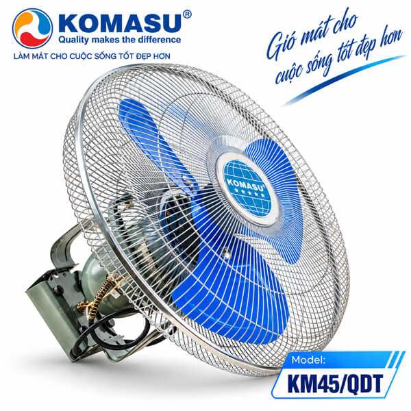 Quạt đảo trần Komasu KM45/QDT 100W cánh 45cm