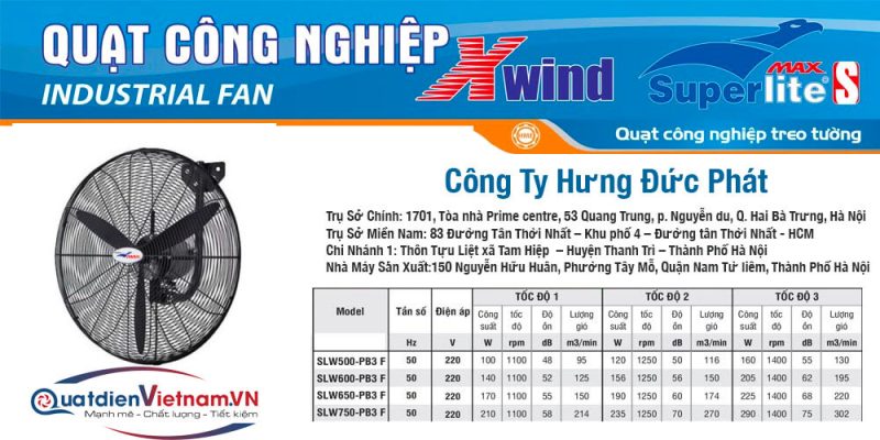 quat treo tương cong nghiep Superlite