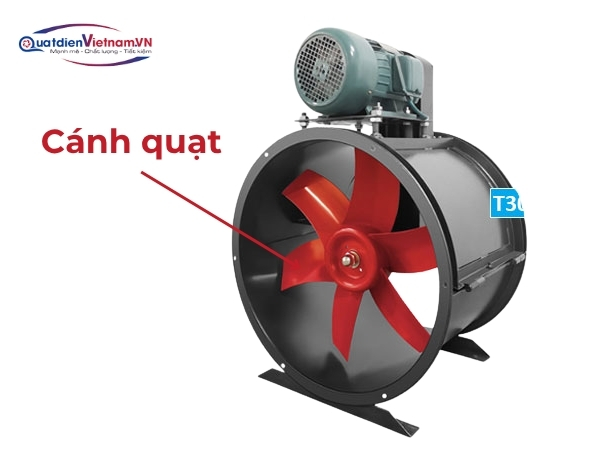 Cánh quạt hợp kim nhôm đúc, cân bằng động chính xác, lưu lượng gió 11.000 m³/h