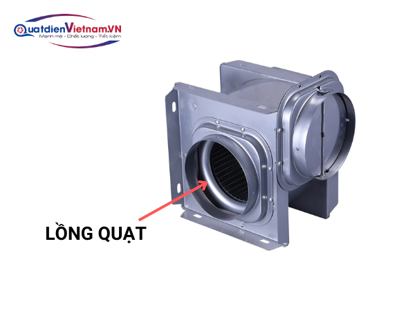 Lồng quạt Quạt Hút Vuông Góc Nối Ống Nanyoo DPT20-55B
