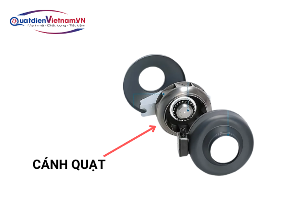 Cánh quạt Quạt Hút Vuông Góc Nối Ống Nanyoo DPT20-55B