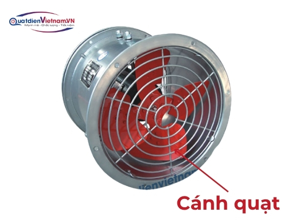 Cánh quạt hợp kim nhôm 4 lá, thiết kế tối ưu, cân bằng động chính xác
