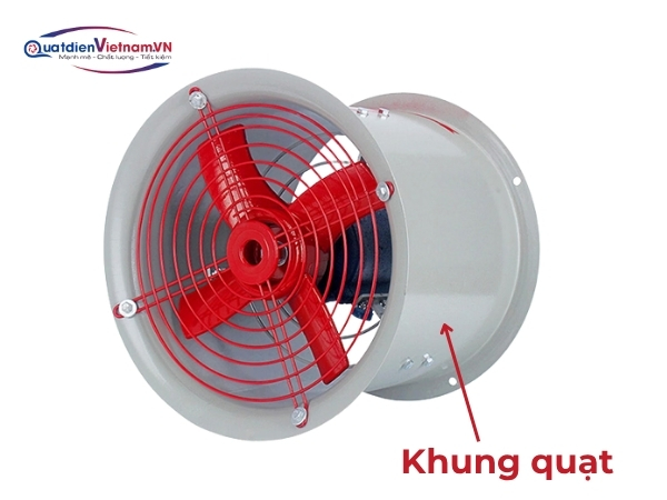 Khung tròn thép dày, sơn tĩnh điện chống ăn mòn, tối ưu hóa luồng khí