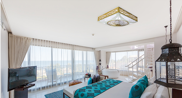 quạt ốp trần qua op tran lap phong khach