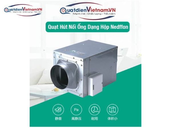 Quạt Âm Trần Nối Ống Nedfon DPT15-42B
