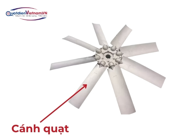 Cánh quạt inox 430, hợp kim nhôm, thiết kế khí động học