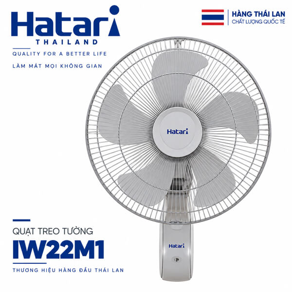 Quạt treo tường công nghiệp Hatari IW22M1 197W