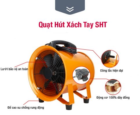quạt hút xách tay hasaki hst-40 quạt hút gió xách tay hasaki hst-40