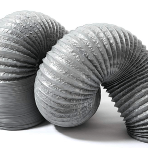 Ống Gió Vải Mềm xám Lõi Thép Phi 125