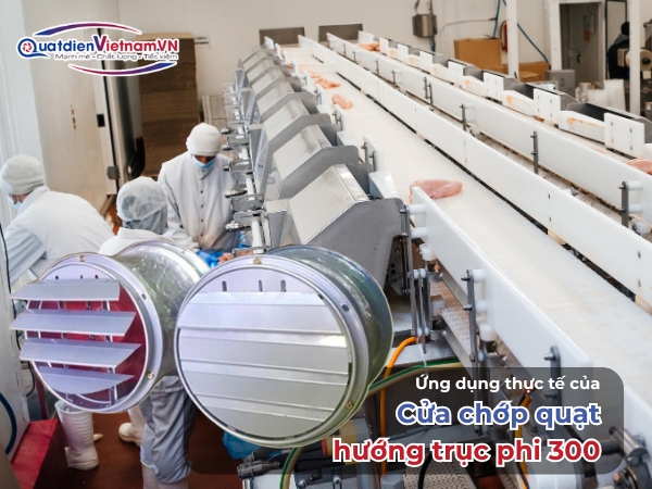 Ứng dụng thực tế của cửa chớp quạt hướng trục phi 300