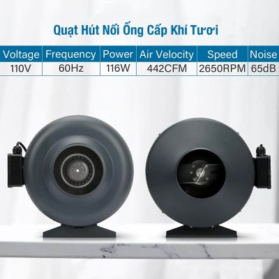 quạt hút đồng trục