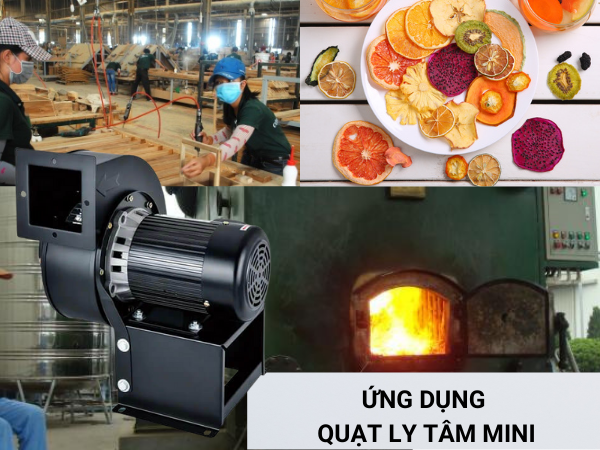 Quạt Ly Tâm Mini KVC-350 được ứng dụng đa dạng trong công nghiệp và đời sống