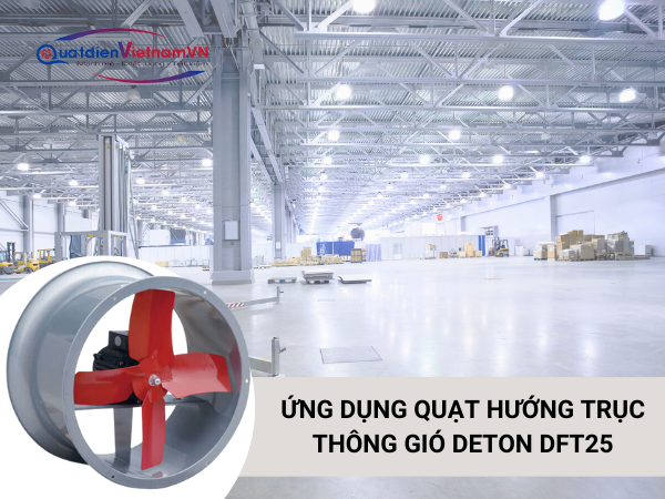 Ứng dụng Quạt Hướng Trục Thông Gió Deton DFT25
