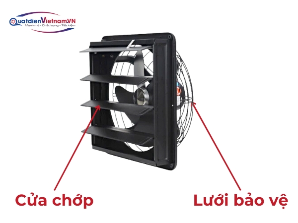 Cửa chớp tự động, lưới bảo vệ an toàn cho người dùng