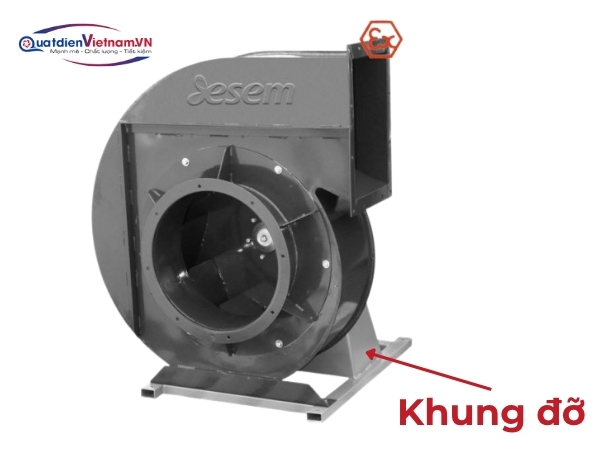 Khung thép CT3 gia cố, truyền động trực tiếp, ổ bi SKF/NSK, tuổi thọ >40.000 giờ