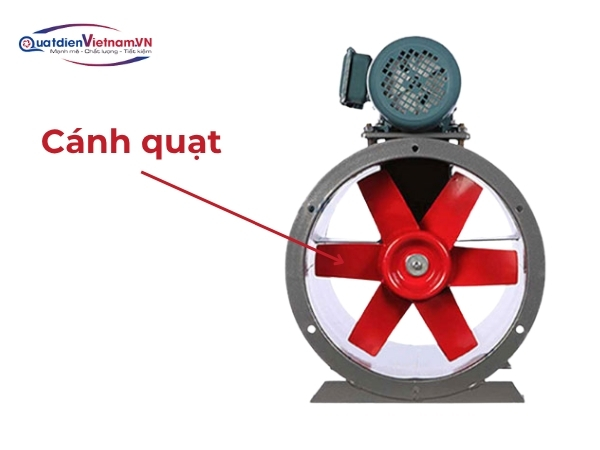Cánh quạt 6 lá thép CT3, đường kính 400mm, cân bằng động, tối ưu hóa luồng khí