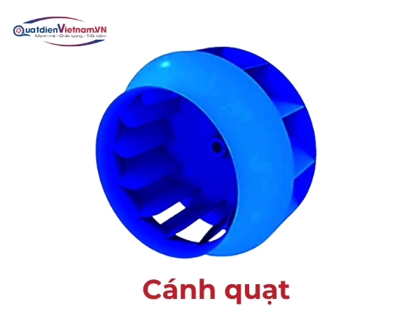 Cánh quạt thép SS400/Inox 304, thiết kế cong, cân bằng động chính xác