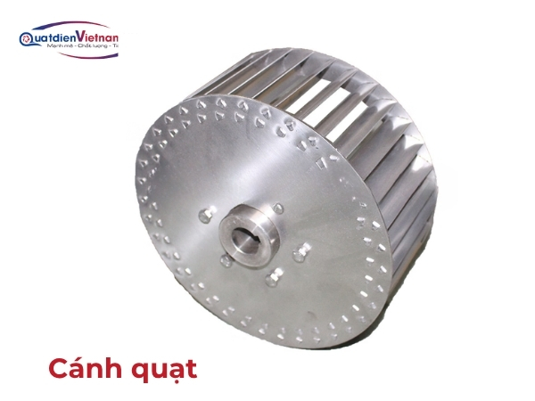 Cánh quạt 8-12 lá, uốn cong theo góc chính xác, chất liệu thép SS400 hoặc inox