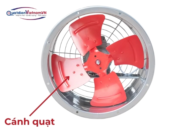 Cánh quạt kim loại, góc nghiêng tối ưu, cân bằng đồng tâm