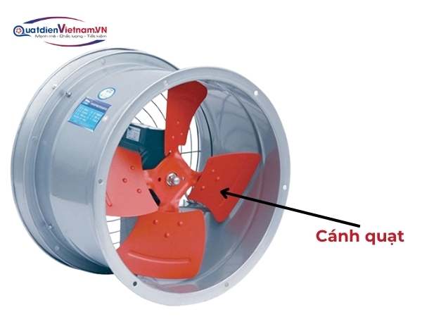 Cánh quạt thép uốn cong, sơn tĩnh điện chống oxy hóa
