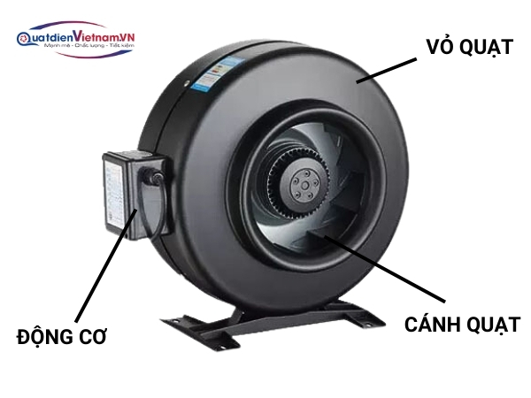 Quạt hút nối ống Deton CDF100B