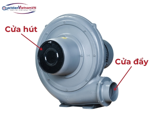 Cửa hút và xả tiêu chuẩn, dễ dàng kết nối và tùy chỉnh hướng gió