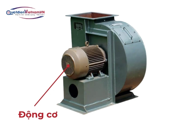 Động cơ phòng nổ, bọc kín nhiều lớp bảo vệ, cảm biến nhiệt tự động ngắt
