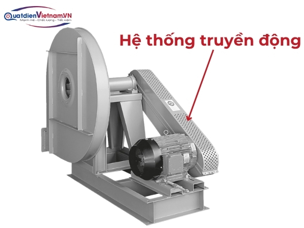 Hệ thống truyền động trực tiếp hoặc gián tiếp qua dây curoa, tối ưu hóa công suất