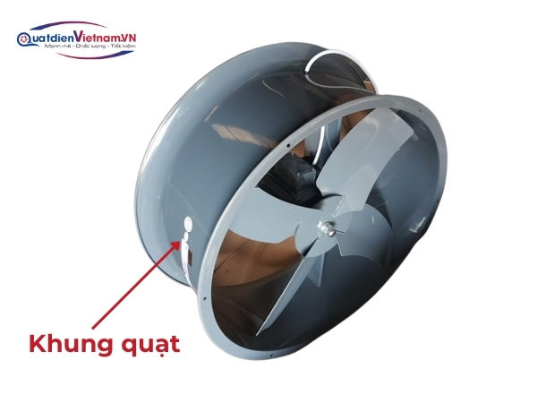 Khung quạt thép cao cấp, sơn tĩnh điện chống ăn mòn, giảm rung lắc