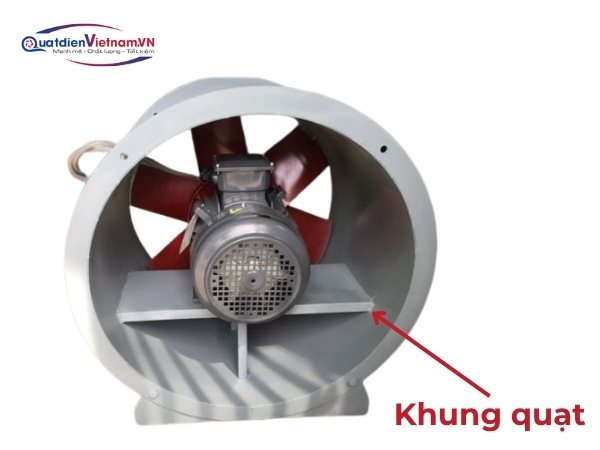 Khung quạt thép CT3, sơn tĩnh điện chống ăn mòn và oxy hóa