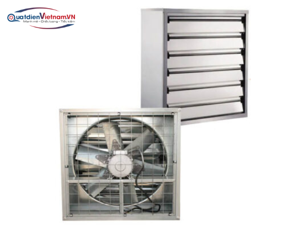 Quạt thông gió vuông lá sách Soffnet DF70