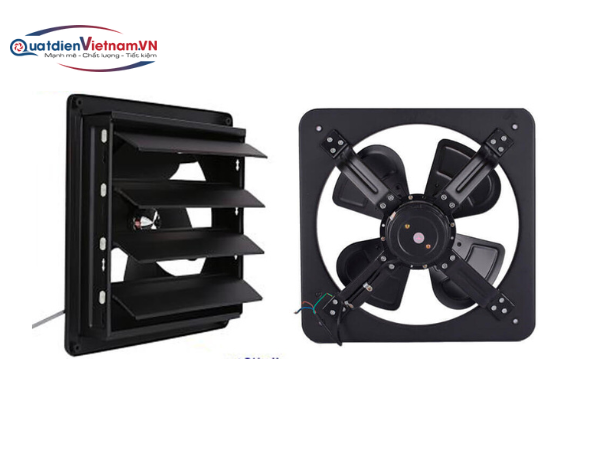 Quạt thông gió vuông Deton FAG40 (cửa chớp)
