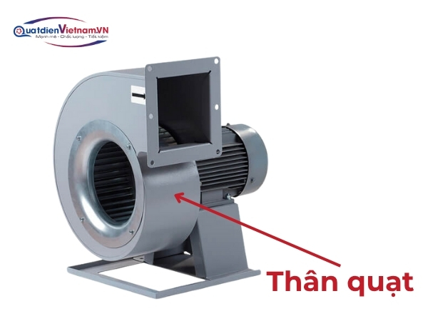 Thân quạt thép SS400, sơn tĩnh điện, thiết kế xoắn ốc tối ưu dòng khí