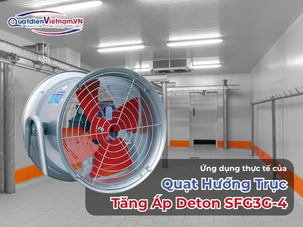 Ứng dụng thực tế của Quạt hướng trục tăng áp Deton SFG3G-4