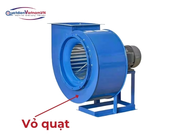 Vỏ quạt xoắn, bảo vệ cánh quạt và giảm rung lắc, chống ăn mòn