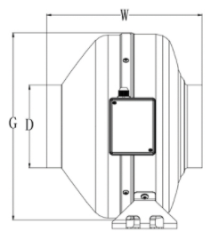 Quạt hút đồng trục Kyung Jin ND-315