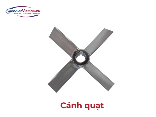 Quạt 4 cánh giúp tăng hiệu suất hút và giảm rung lắc