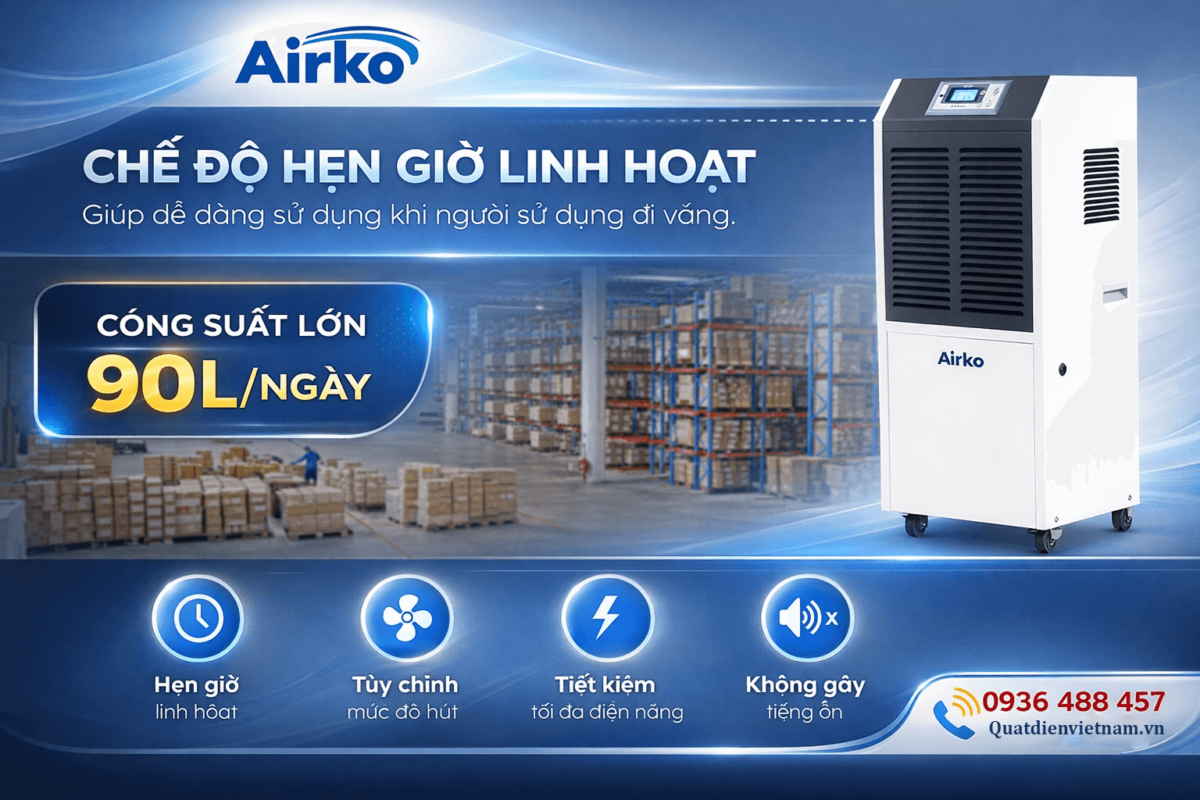 may hut am cong nghiep 90l