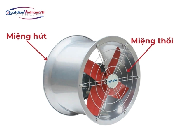 Miệng hút/thổi hai đầu tròn, đường kính 500mm, tối ưu hóa khả năng hút khói và mùi