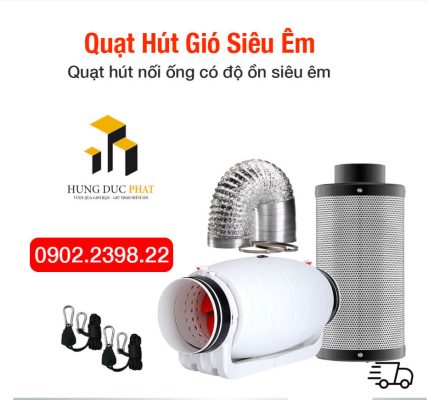 quạt hút nối ống siêu êm quạt thông gió cấp khí tươi