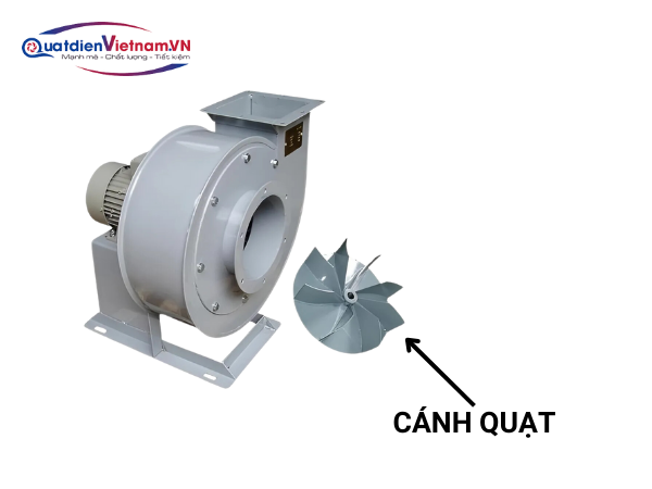 Cánh quạt thiết kế vỏ dẹt, giúp giảm tiếng ồn